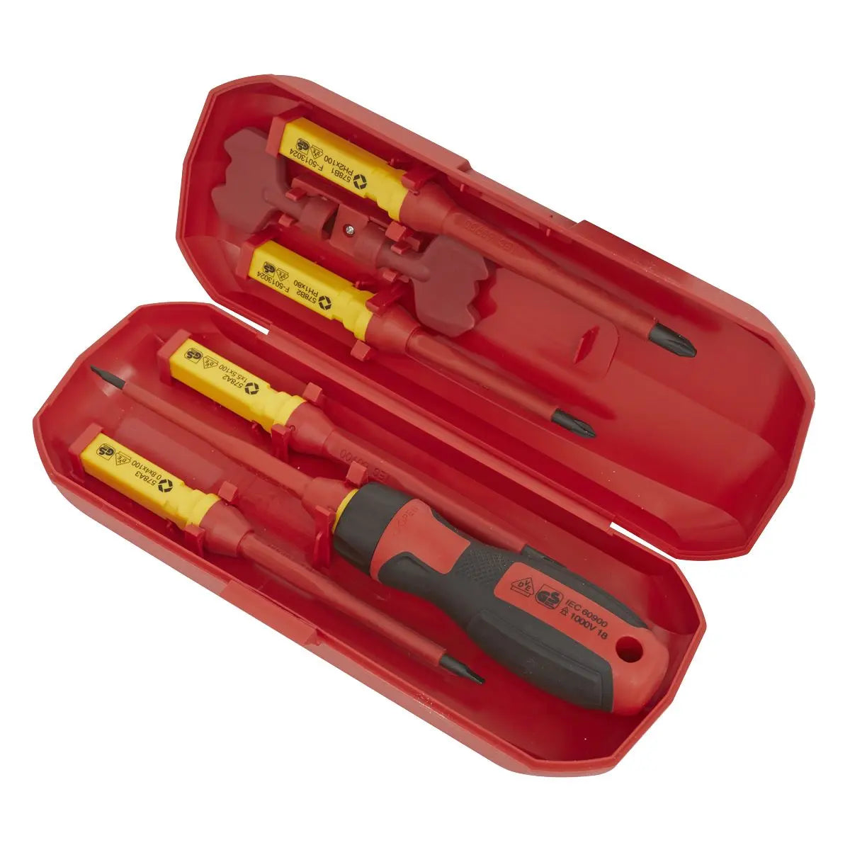 Sealey Premier Screwdriver Set Interchangeable 8pc - VDE Approved