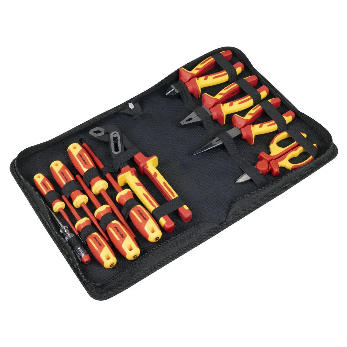 Sealey Premier Screwdriver, Pliers & Scissor Set 12pc - VDE Approved  White Rose Tools