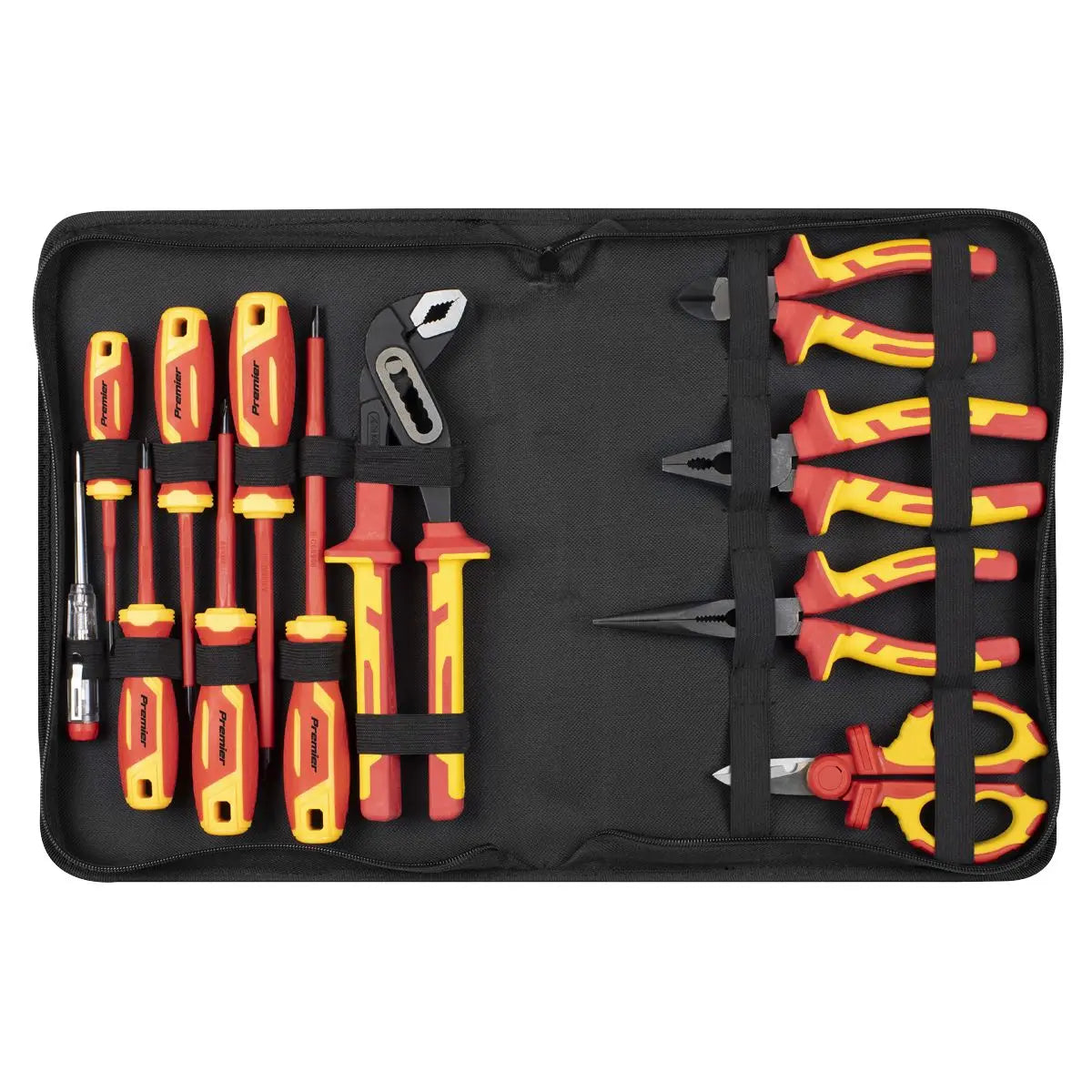 Sealey Premier Screwdriver, Pliers & Scissor Set 12pc - VDE Approved  White Rose Tools