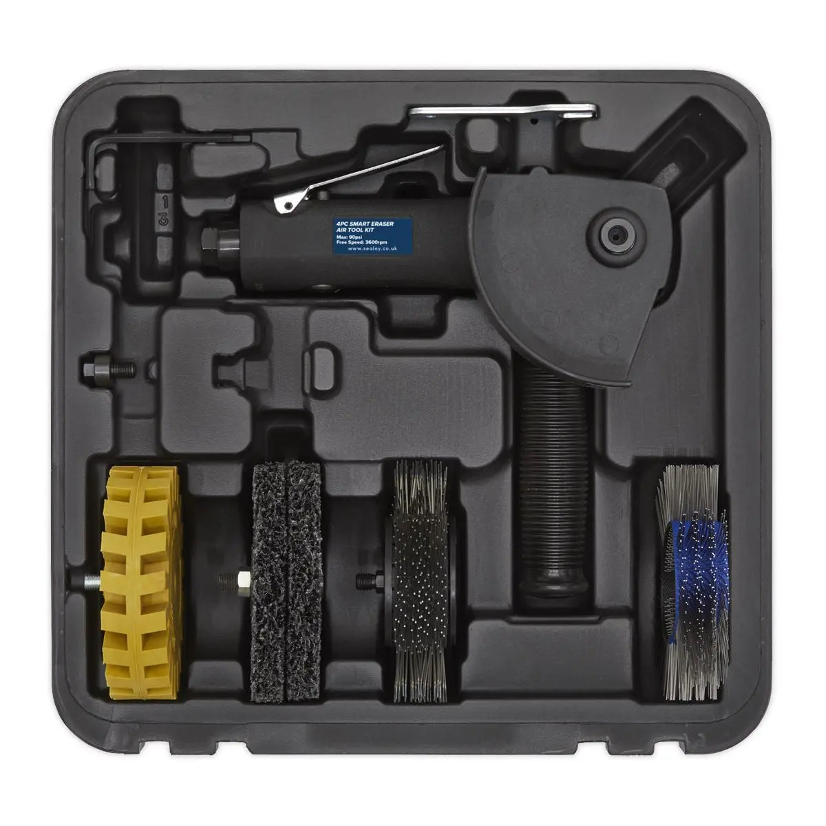 Sealey Premier Smart Eraser Air Tool Kit 4pc