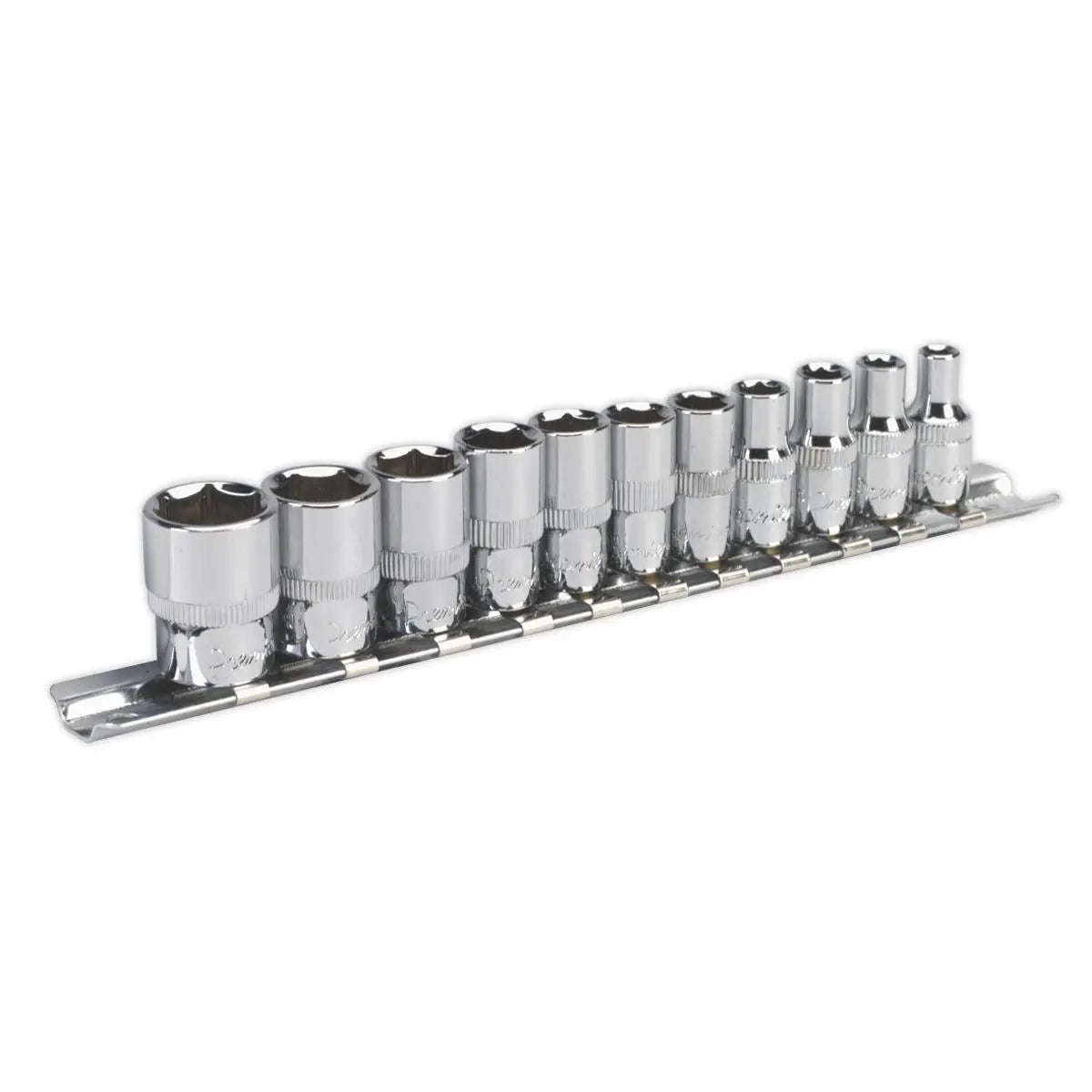 Sealey Premier Socket Set 11pc 1/4"Sq Drive WallDrive® - Imperial
