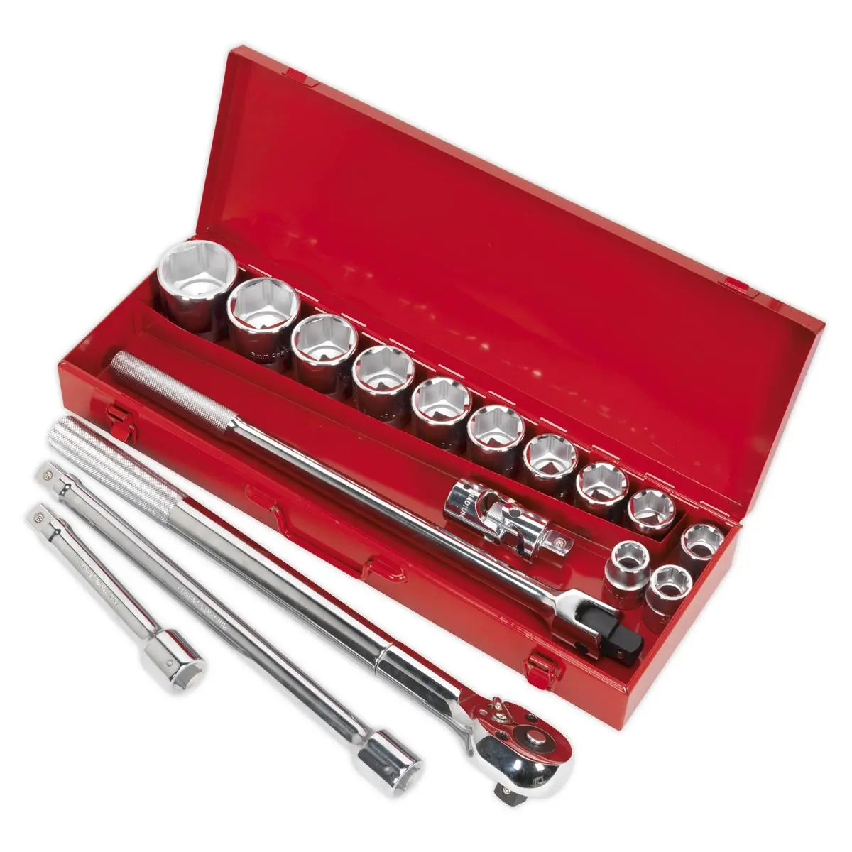Sealey Premier Socket Set 17pc 3/4"Sq Drive WallDrive® Metric