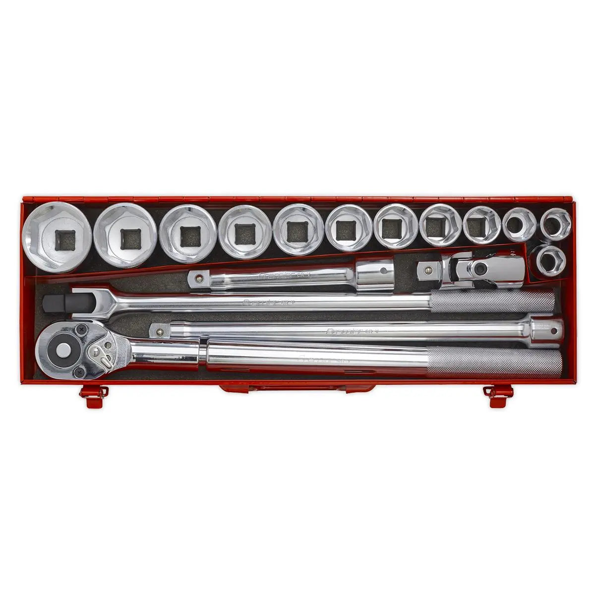 Sealey Premier Socket Set 17pc 3/4"Sq Drive WallDrive® Metric