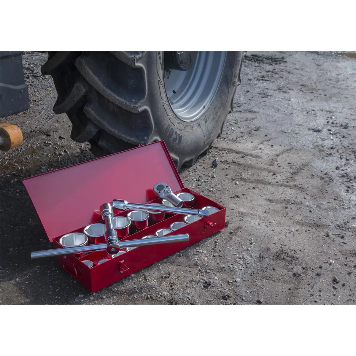 Sealey Premier Socket Set 22pc 1"Sq Drive 6pt WallDrive® Metric