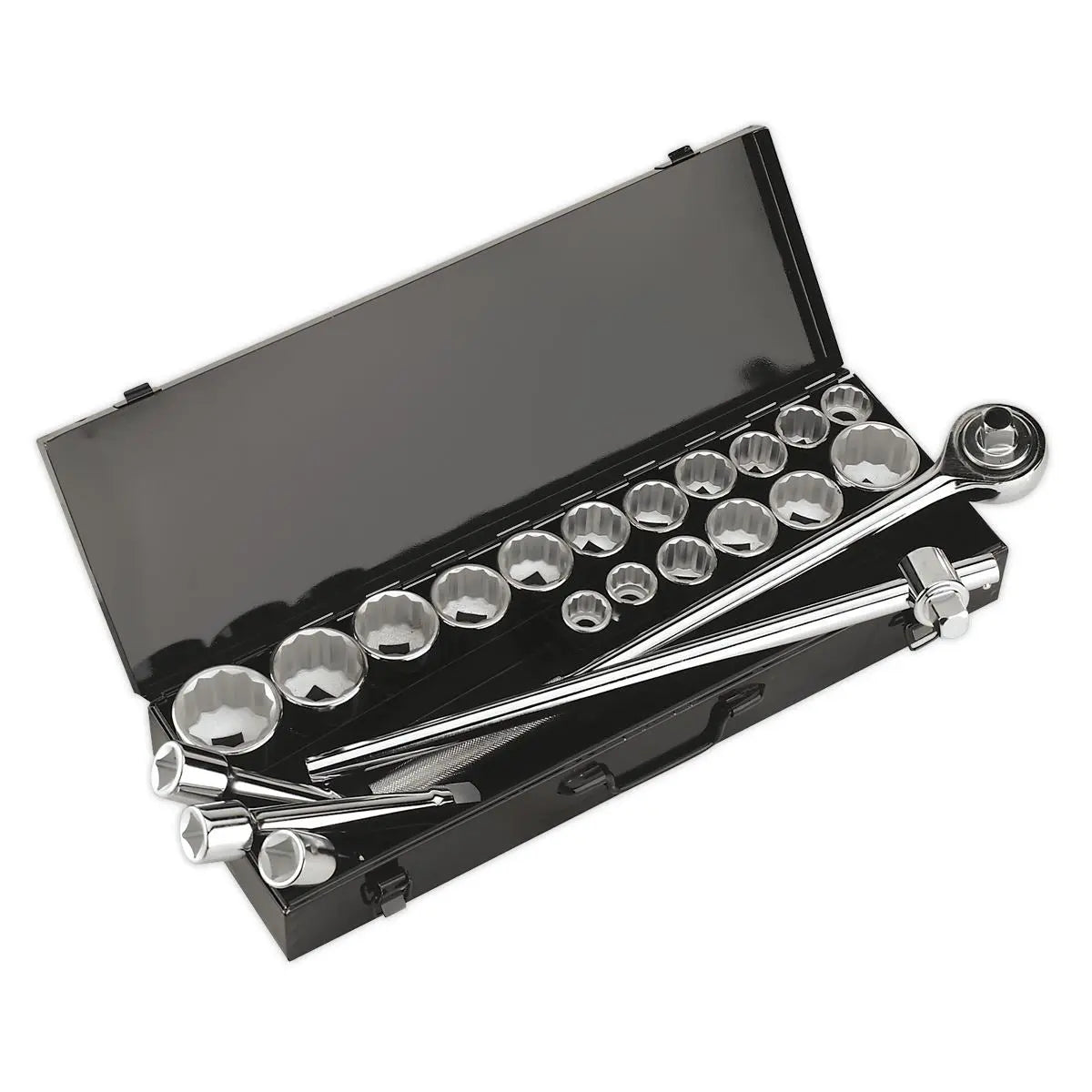 Sealey Premier Socket Set 22pc 3/4"Sq Drive 12-point WallDrive®