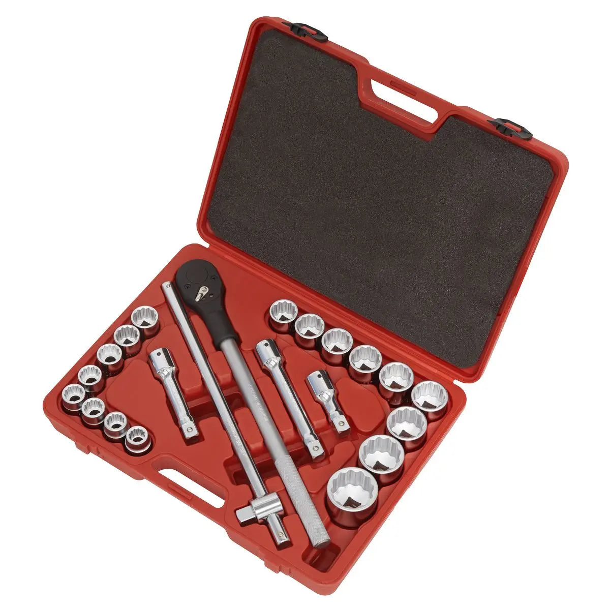 Sealey Premier Socket Set 22pc 3/4"Sq Drive 12-point WallDrive® Metric