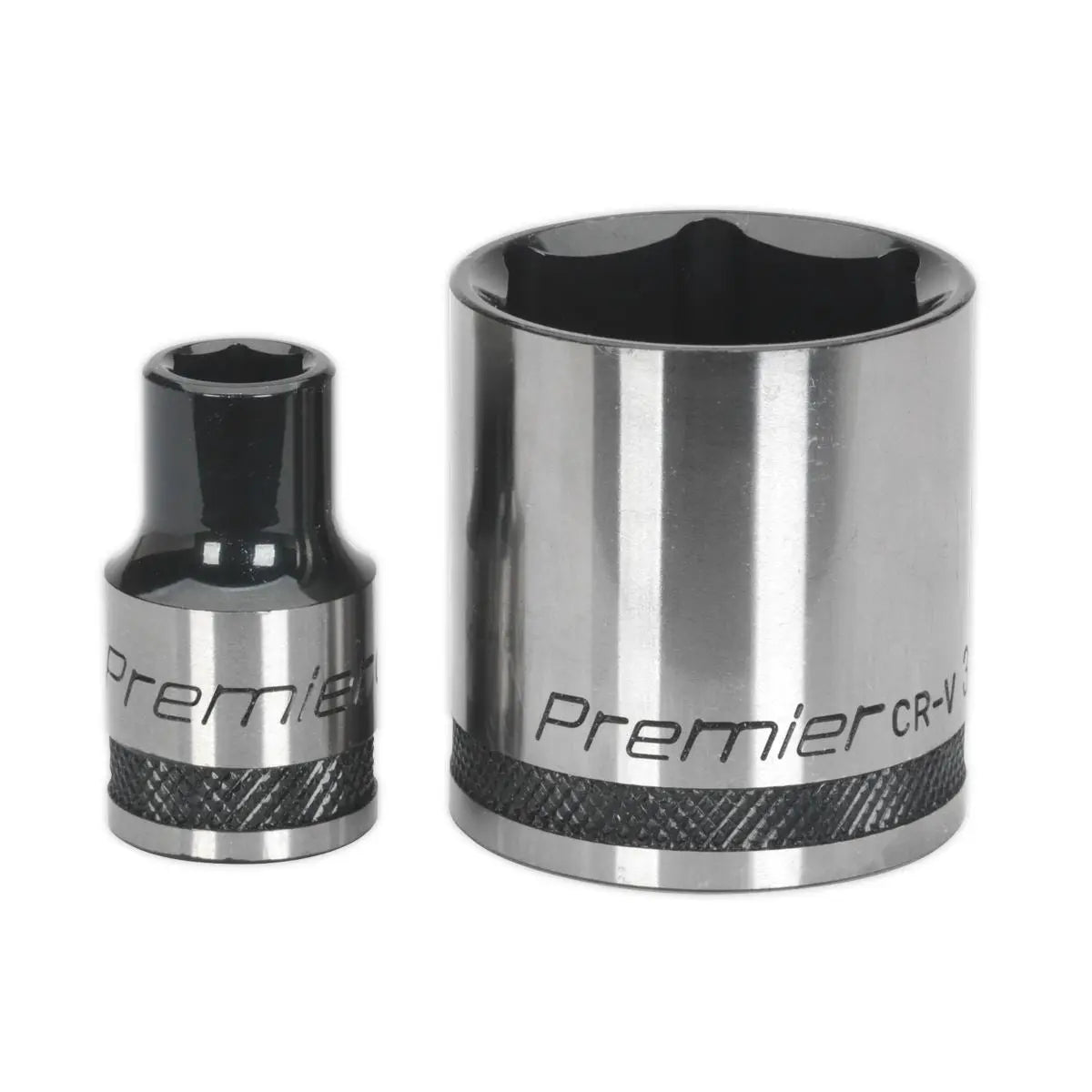 Sealey Premier Socket Set 28 Piece 1/2" Drive 6 Point WallDrive Metric Black Series