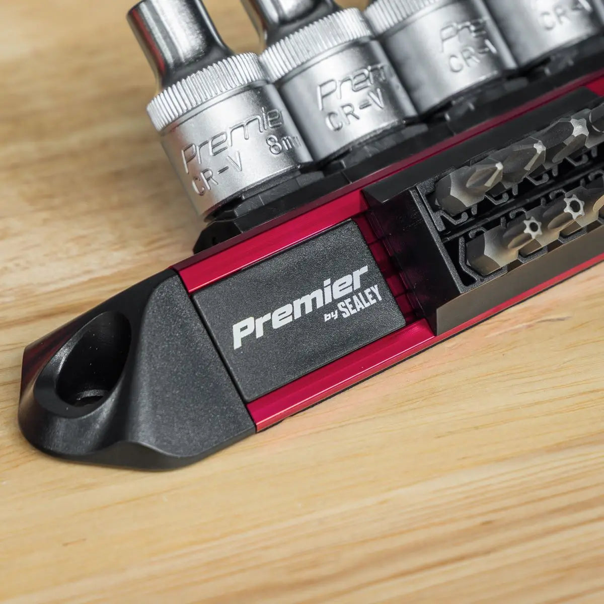 Sealey Premier Socket & Bit Retaining Rail 1/2"Sq Drive White Rose Tools