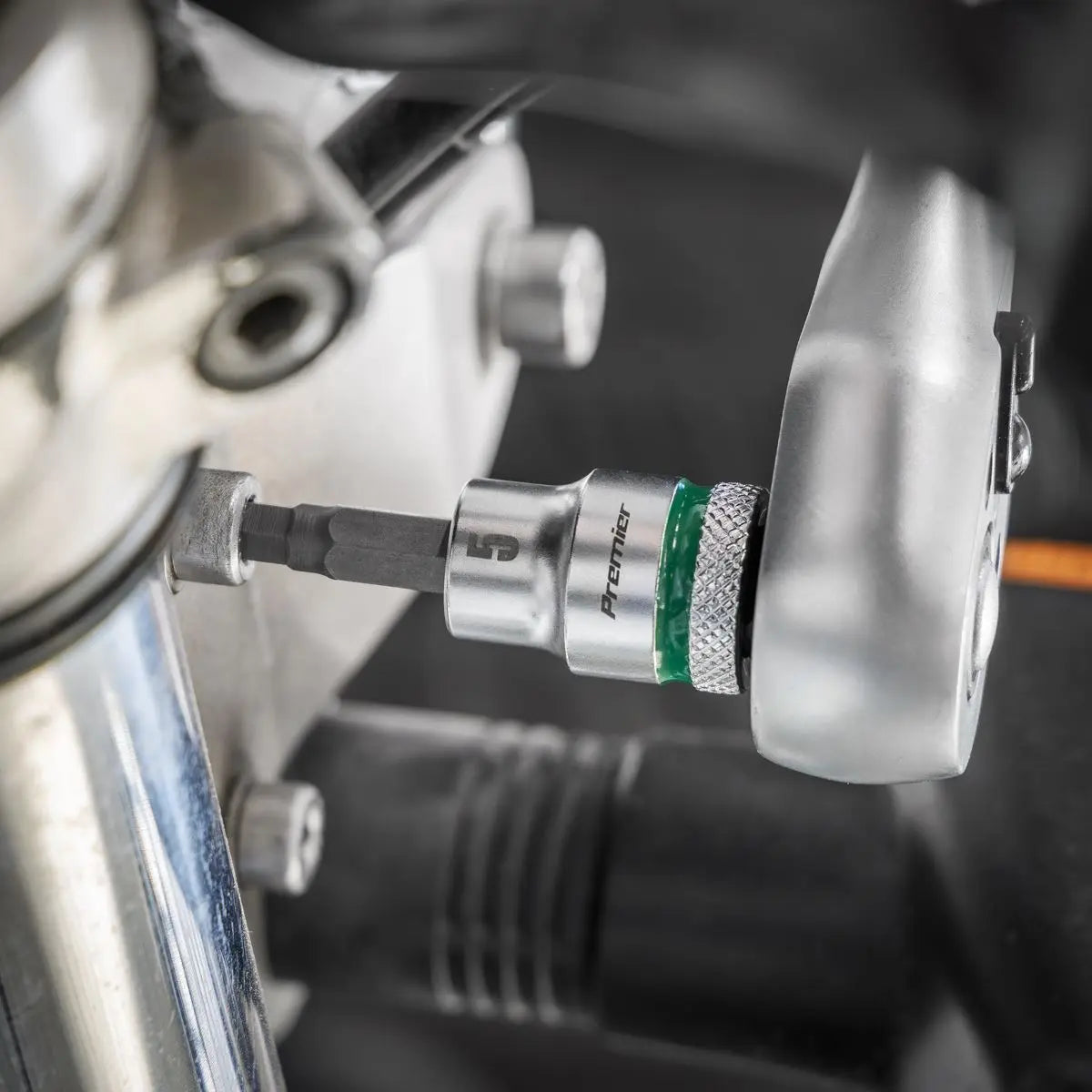 Sealey Premier Socket & Socket Bit Set 3/8"Sq Drive 42pc  White Rose Tools