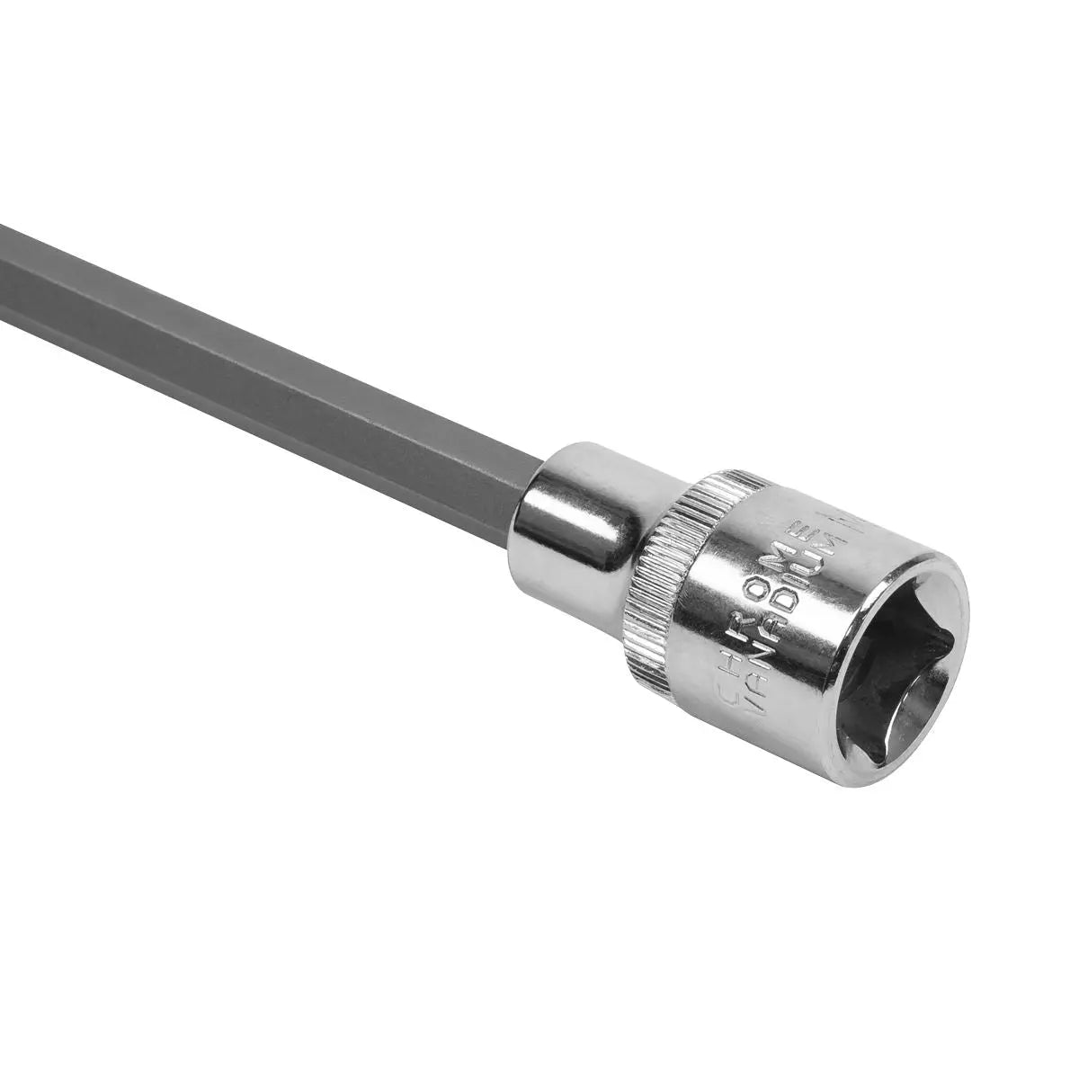 Sealey Premier Spline Socket Bit Extra-Long M8 x 800mm 1/2"Sq Drive