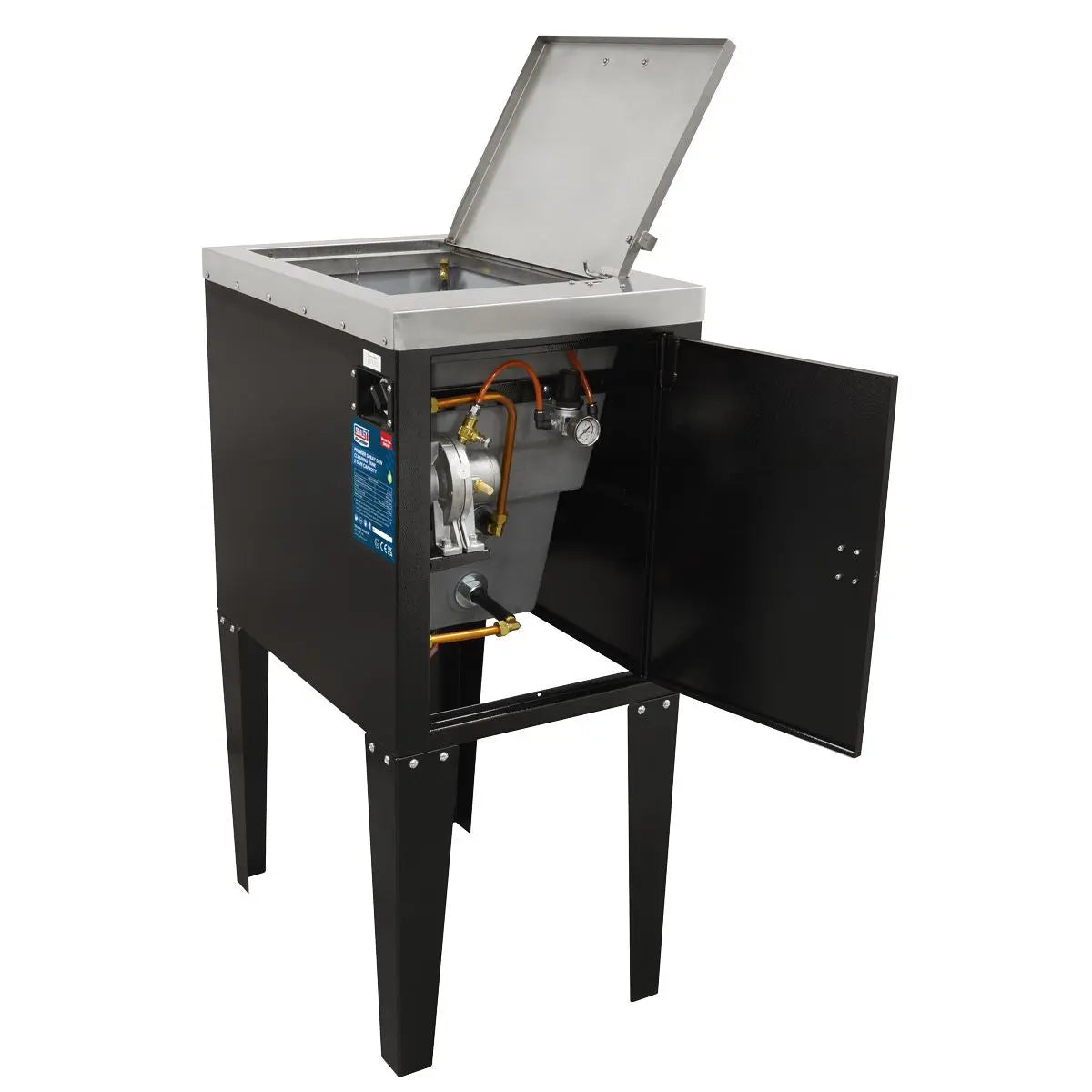 Sealey Premier Spray Gun Cleaning Tank 2 Gun Capacity White Rose Tools