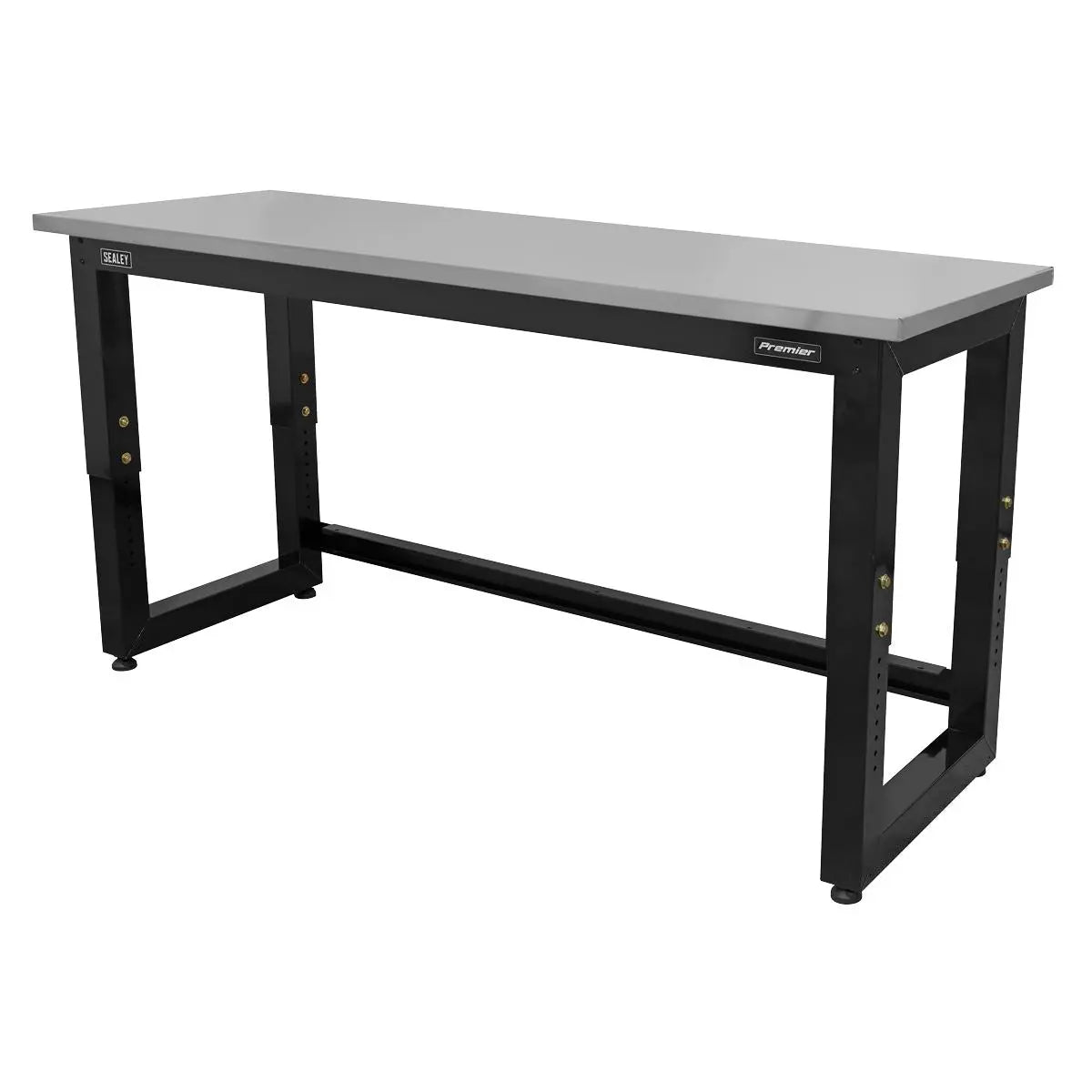 Sealey Premier Steel Adjustable Workbench with Stainless Steel Worktop 1830mm - Heavy-Duty