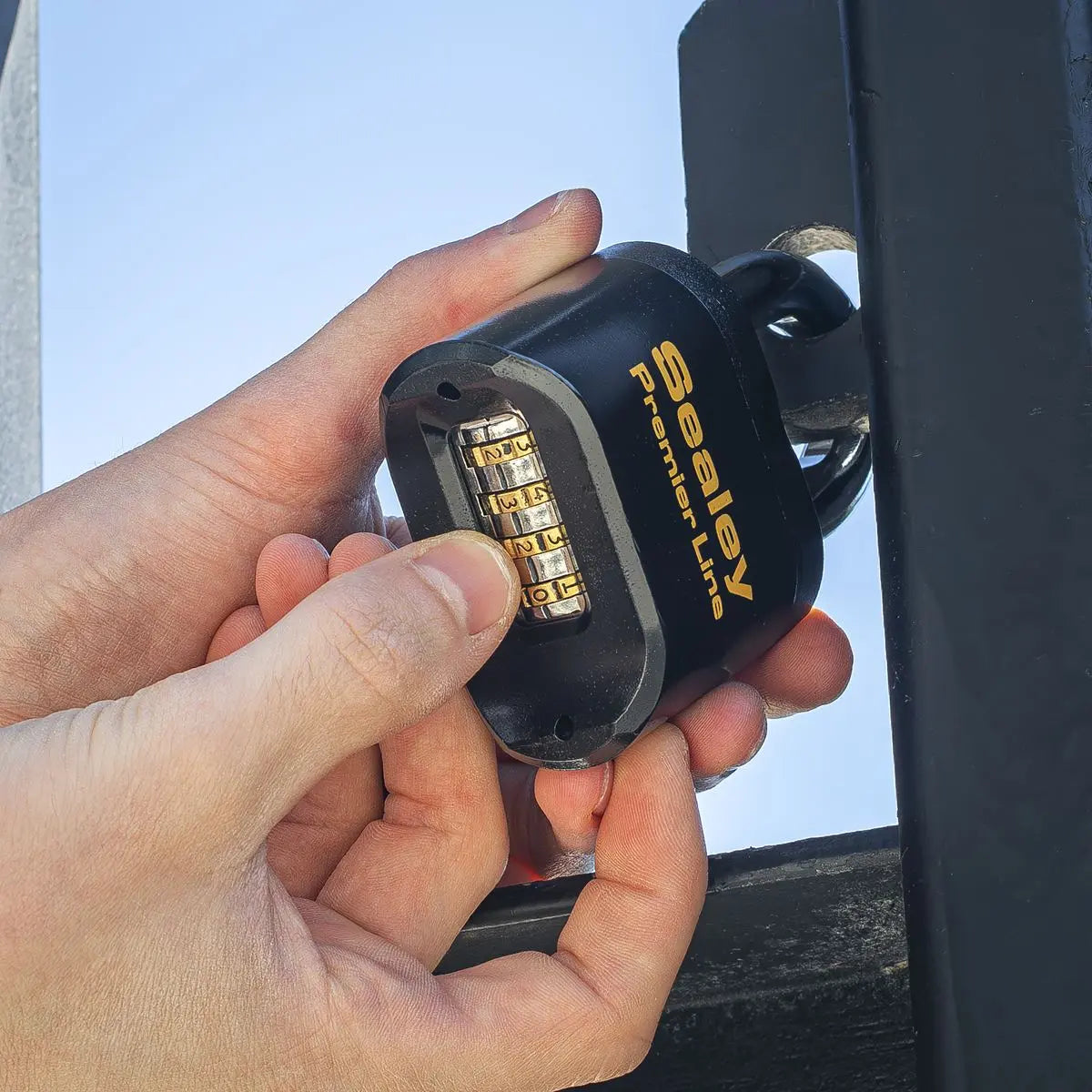 Sealey Premier Steel Body Combination Padlock 62mm White Rose Tools