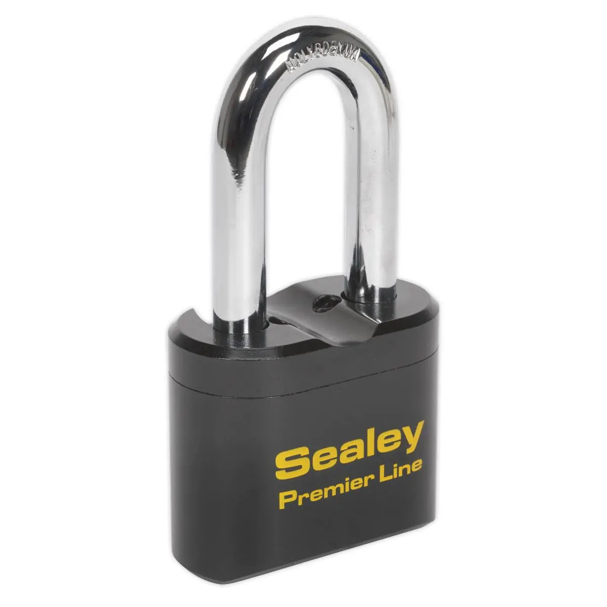 Sealey Premier Steel Body Combination Padlock Long Shackle 62mm White Rose Tools
