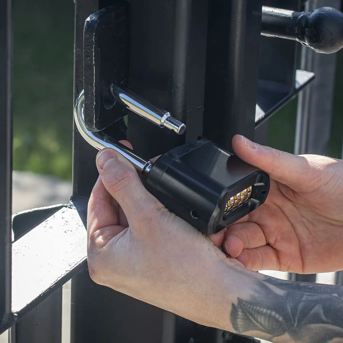 Sealey Premier Steel Body Combination Padlock Long Shackle 62mm White Rose Tools