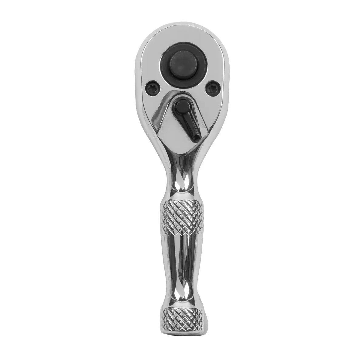 Sealey Premier Stubby Ratchet Wrench 1/4"Sq Drive Pear-Head Flip Reverse