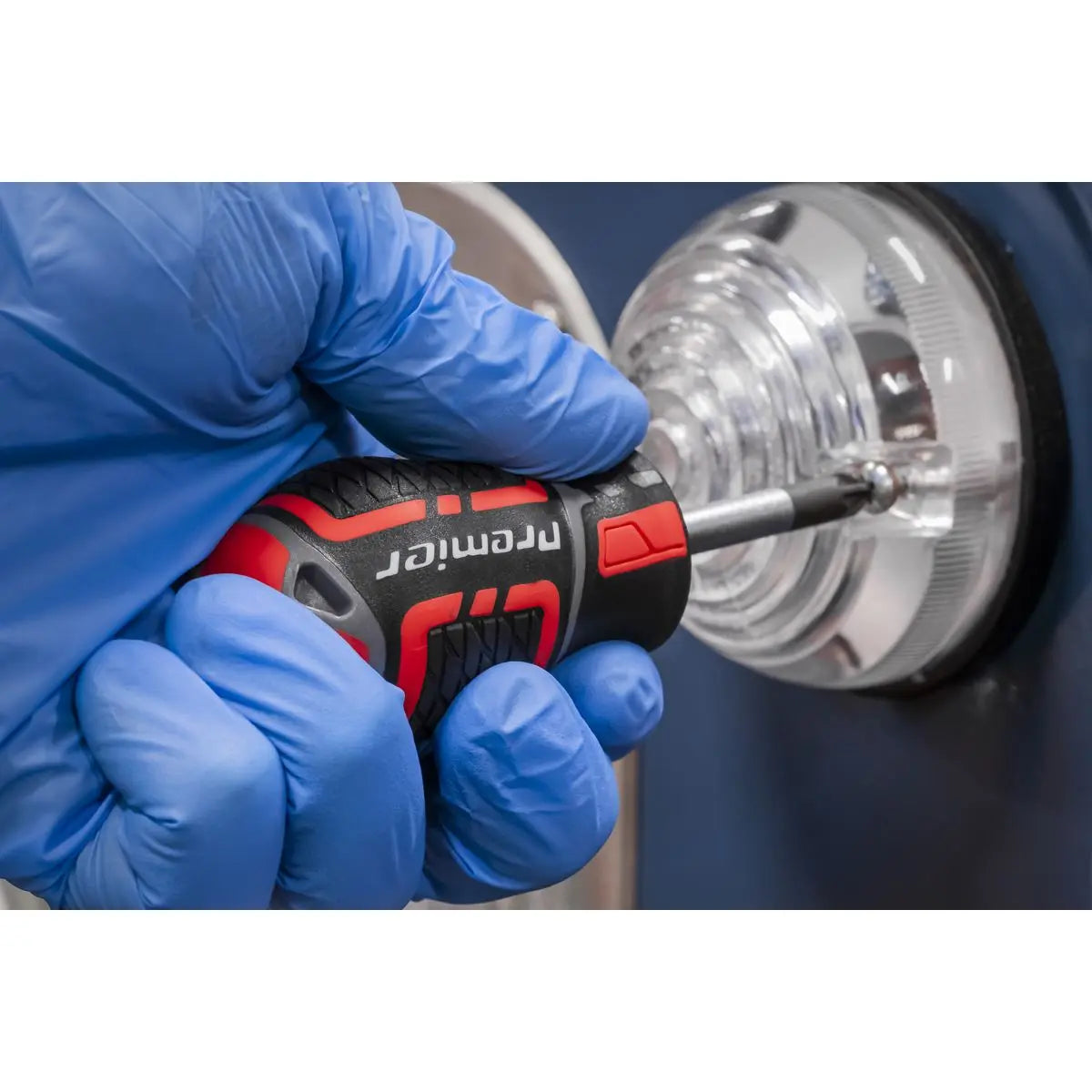 Sealey Premier Stubby Screwdriver Set 17pc GripMAX®  White Rose Tools