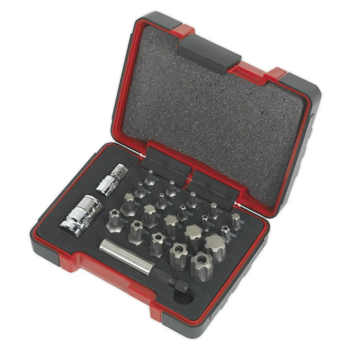 Sealey Premier TRX-P* & Security TRX-TS* Bit Set 23pc 1/4" & 3/8"Sq Drive