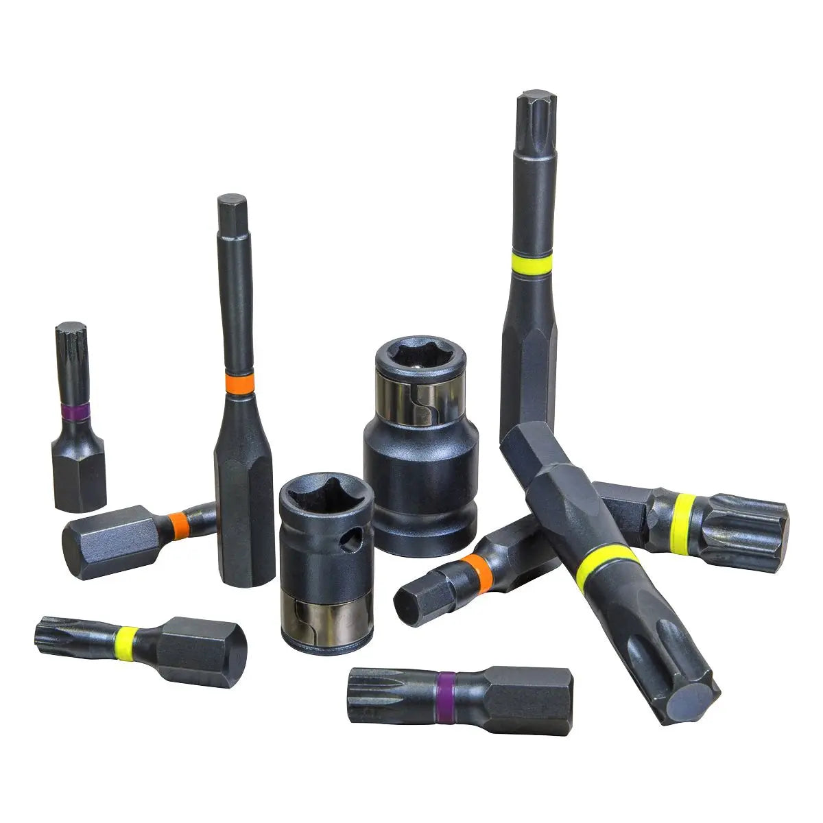 Sealey Premier TRX-Star*/Hex/Spline Bit Set Impact 42pc 3/8" & 1/2"Sq Drive