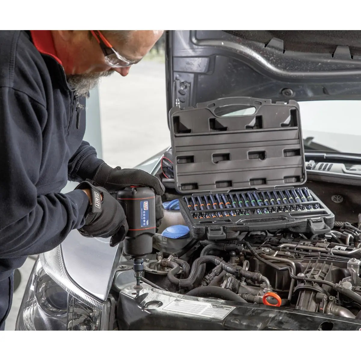 Sealey Premier TRX-Star*/Hex/Spline Bit Set Impact 42pc 3/8" & 1/2"Sq Drive