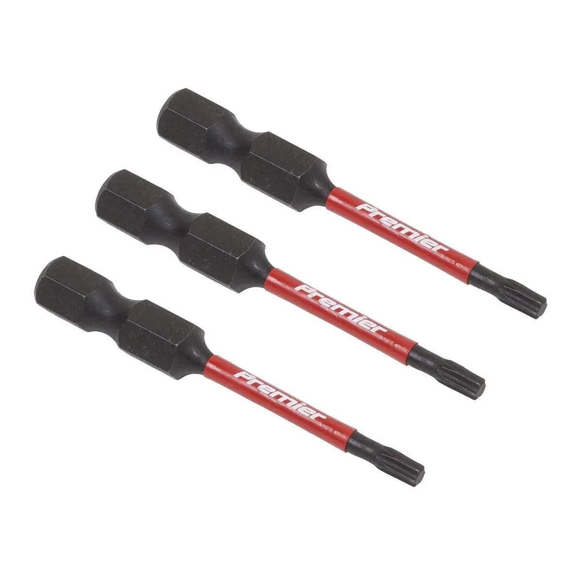 Sealey Premier TRX-Star* T10 Impact Power Tool Bits 50mm - 3pc