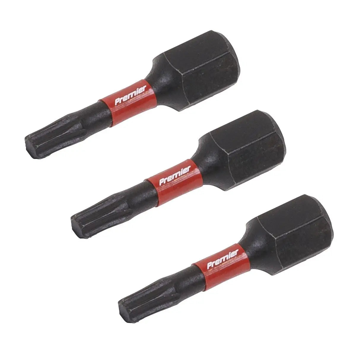 Sealey Premier TRX-Star* T15 Impact Power Tool Bits 25mm - 3pc