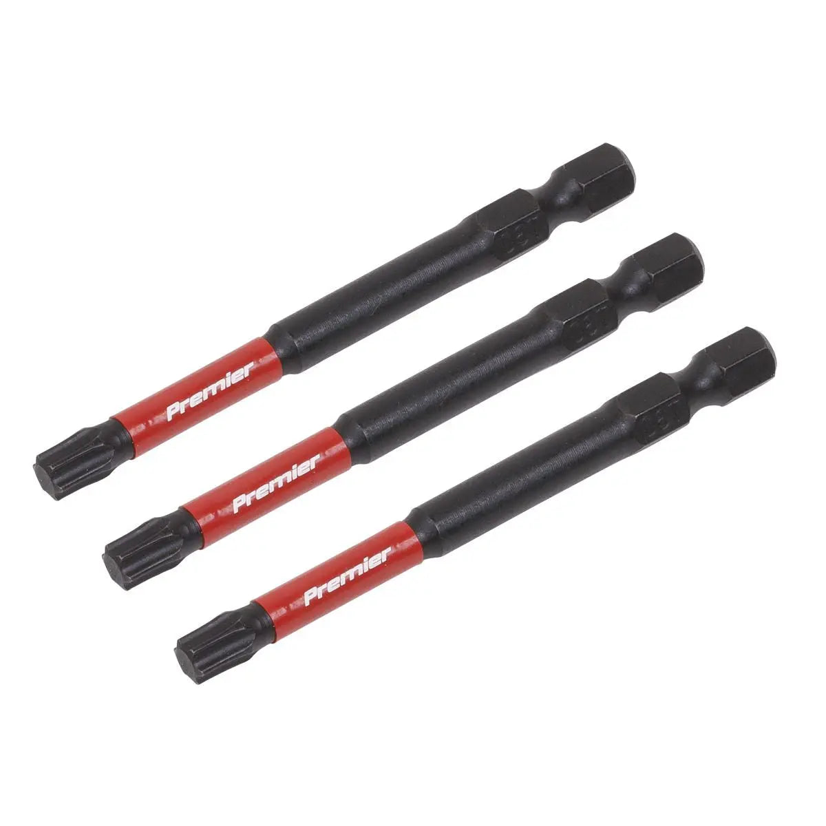 Sealey Premier TRX Star* T30 Impact Power Tool Bits 75mm - 3pc