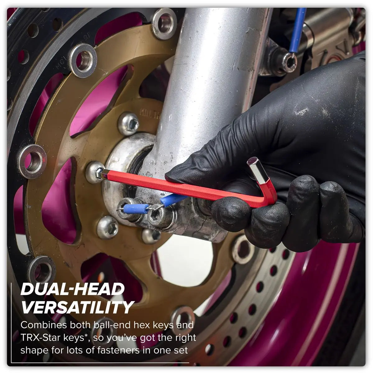 Sealey Premier TRX-Star* & Ball-End Hex Key Set 18pc Long Anti-Slip White Rose Tools