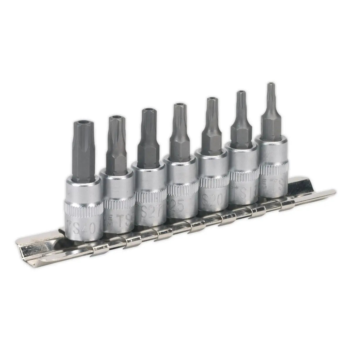 Sealey Premier TRX-TS* Security Socket Bit Set 7pc 1/4"Sq Drive