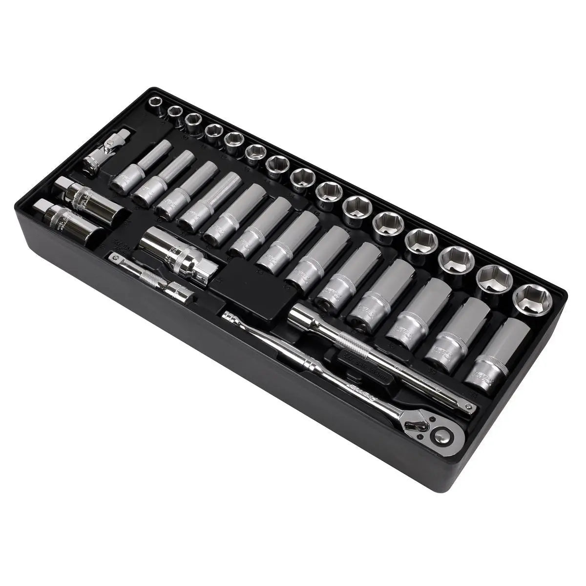 Sealey Premier Tool Tray with Socket Set 35pc 3/8"Sq Drive