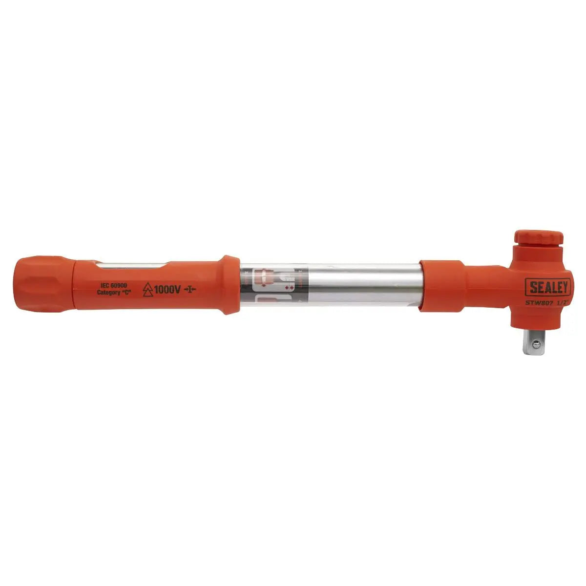 Sealey Premier Torque Wrench Insulated 1/2"Sq Drive 20-100Nm White Rose Tools