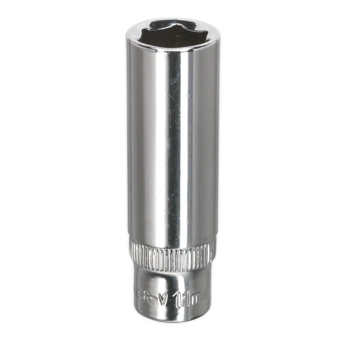 Sealey Premier WallDrive® Socket 11mm Deep 1/4"Sq Drive Fully Polished