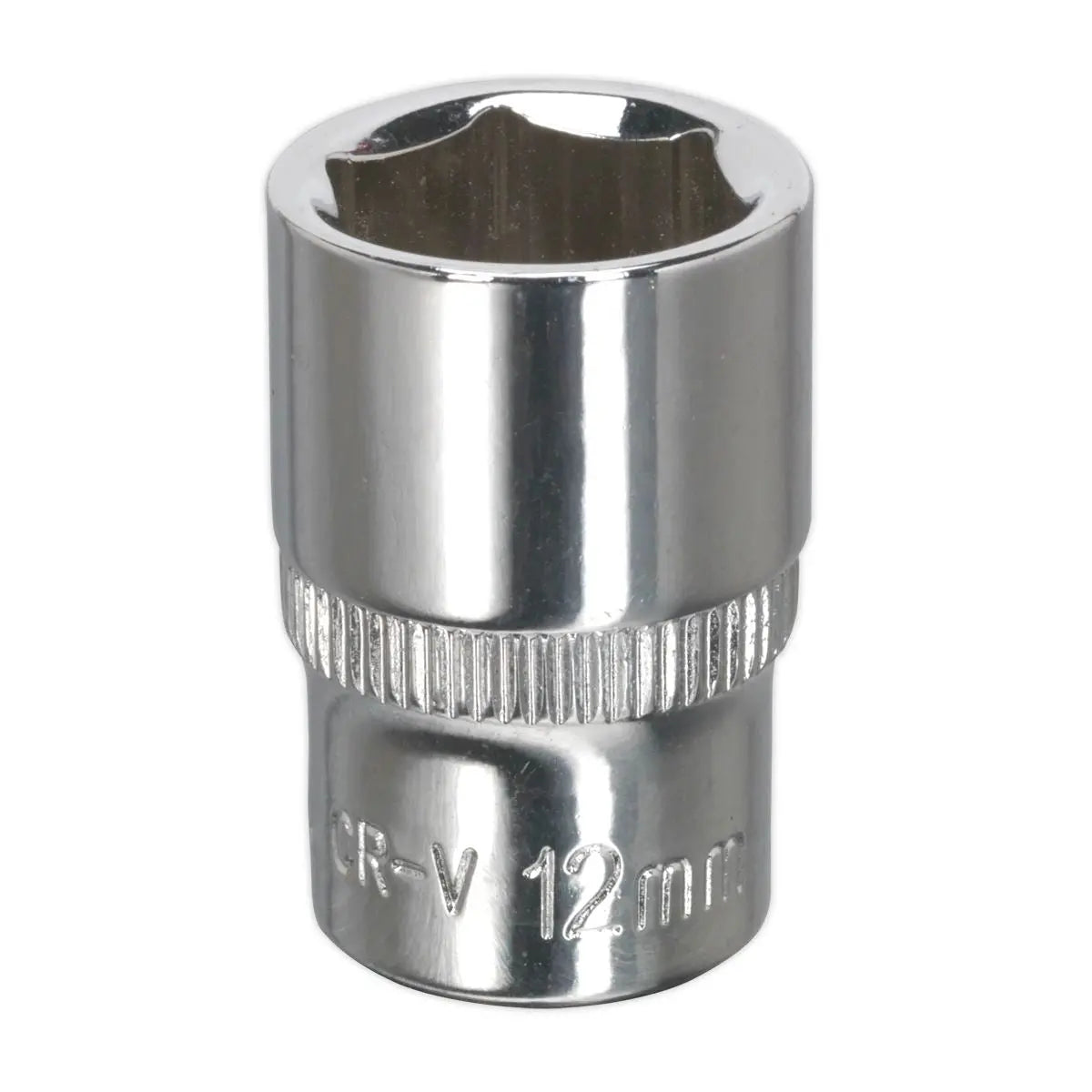 Sealey Premier WallDrive® Socket 12mm 1/4"Sq Drive Fully Polished