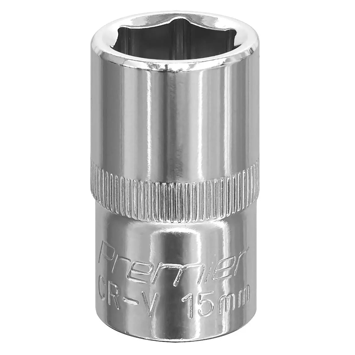 Sealey Premier WallDrive® Socket 15mm 1/2"Sq Drive Fully Polished