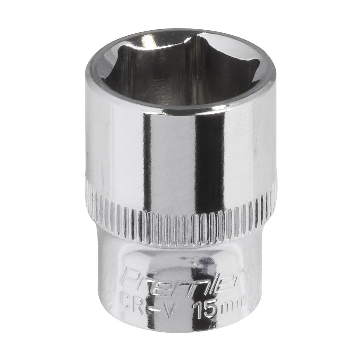 Sealey Premier WallDrive® Socket 15mm 3/8"Sq Drive Fully Polished