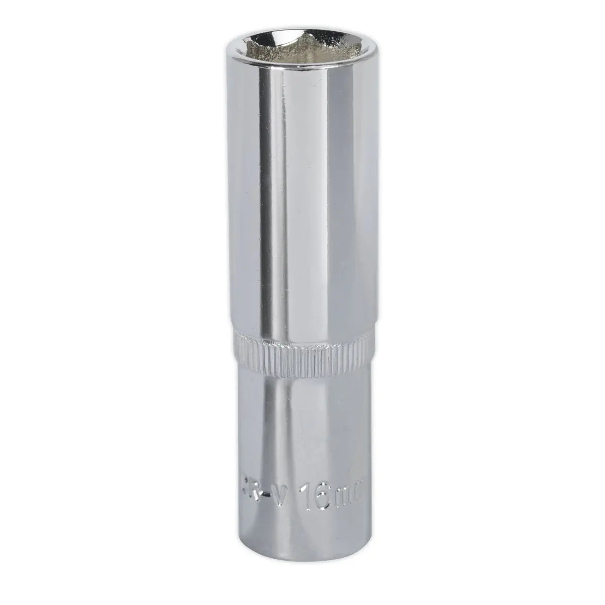 Sealey Premier WallDrive® Socket 16mm Deep 1/2"Sq Drive Fully Polished