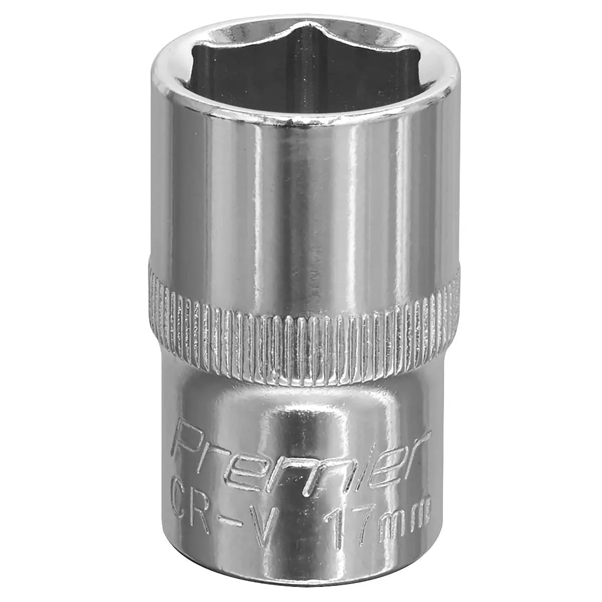 Sealey Premier WallDrive® Socket 17mm 1/2"Sq Drive Fully Polished