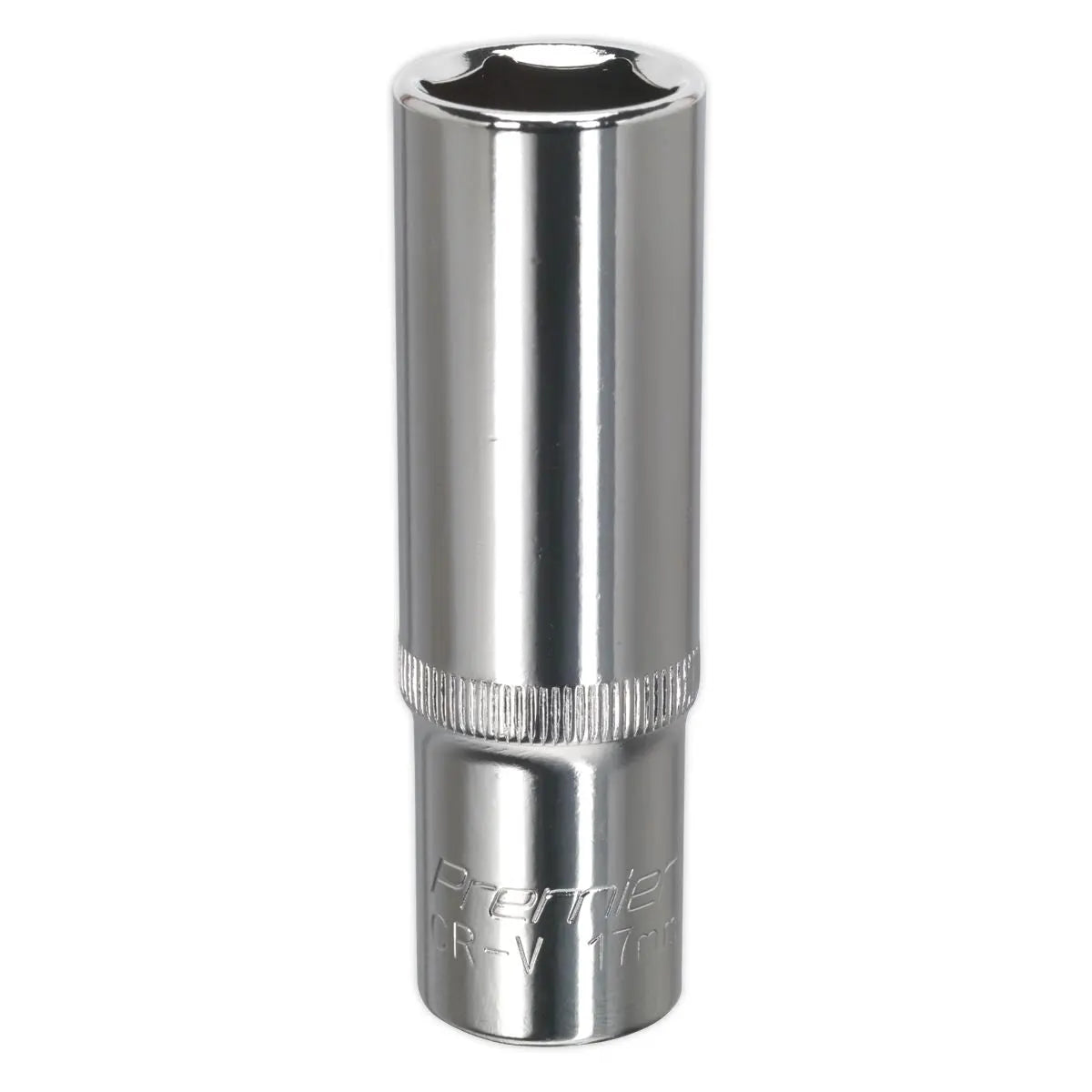 Sealey Premier WallDrive® Socket 17mm Deep 1/2"Sq Drive Fully Polished