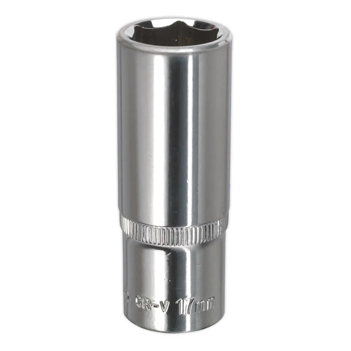 Sealey Premier WallDrive® Socket 17mm Deep 3/8"Sq Drive Fully Polished