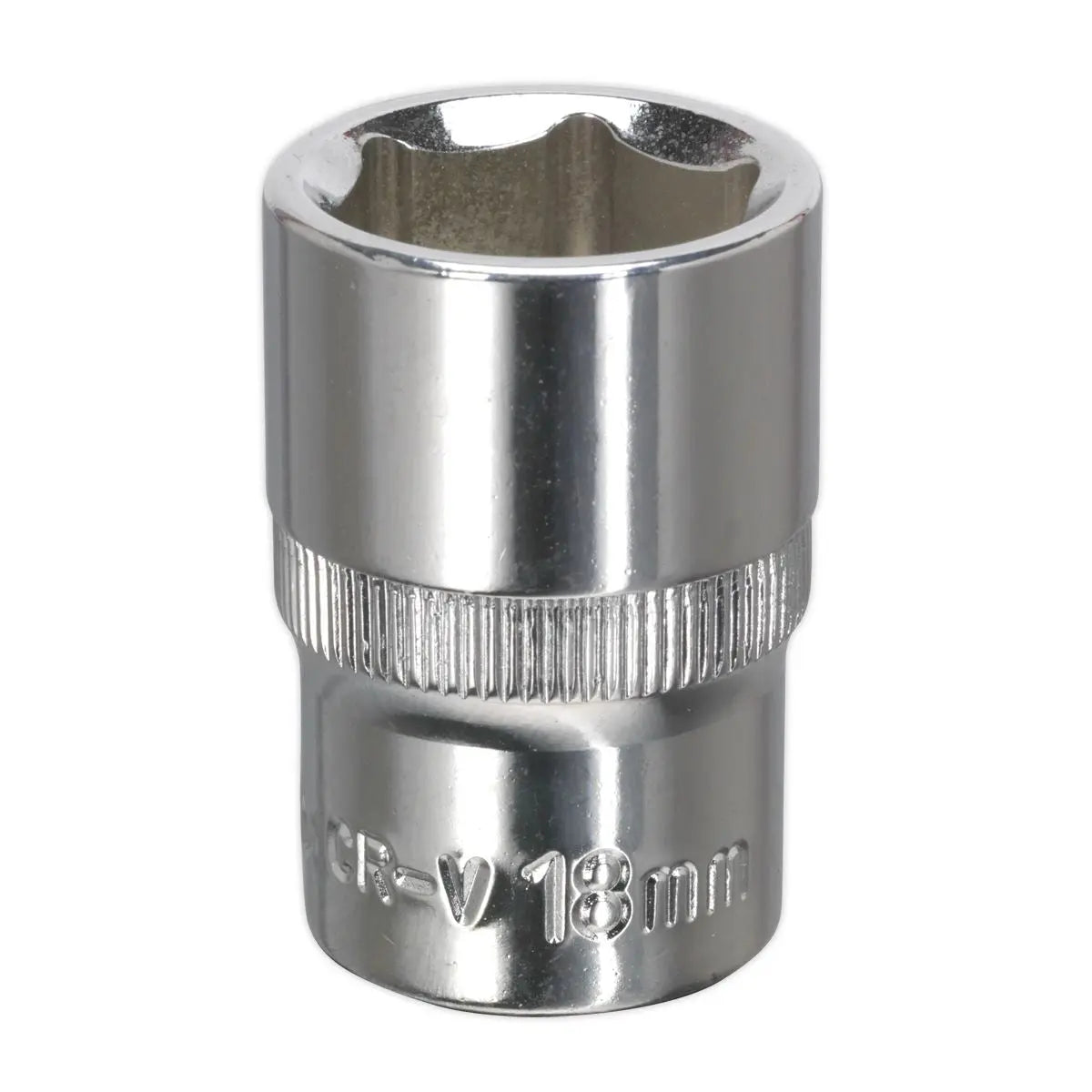 Sealey Premier WallDrive® Socket 18mm 1/2"Sq Drive Fully Polished