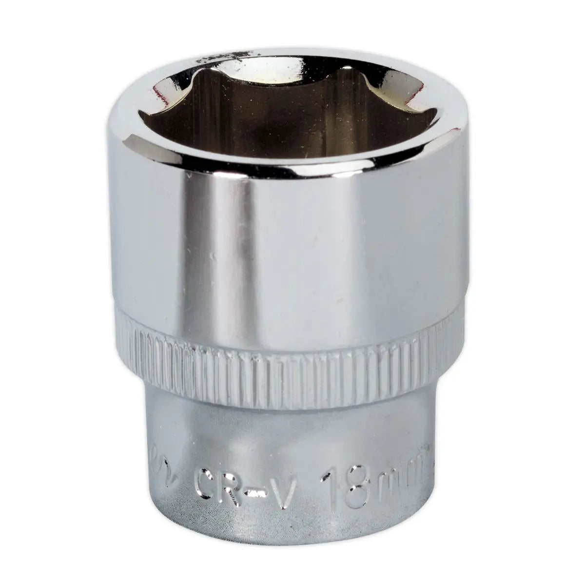 Sealey Premier WallDrive® Socket 18mm 3/8"Sq Drive Fully Polished