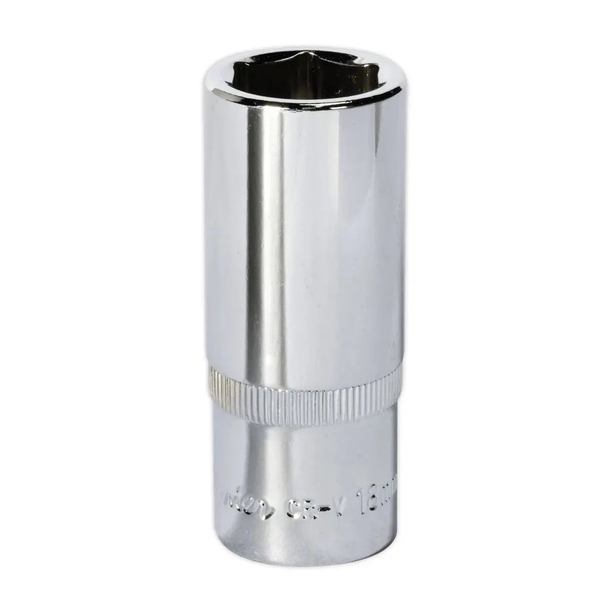 Sealey Premier WallDrive® Socket 18mm Deep 3/8"Sq Drive Fully Polished