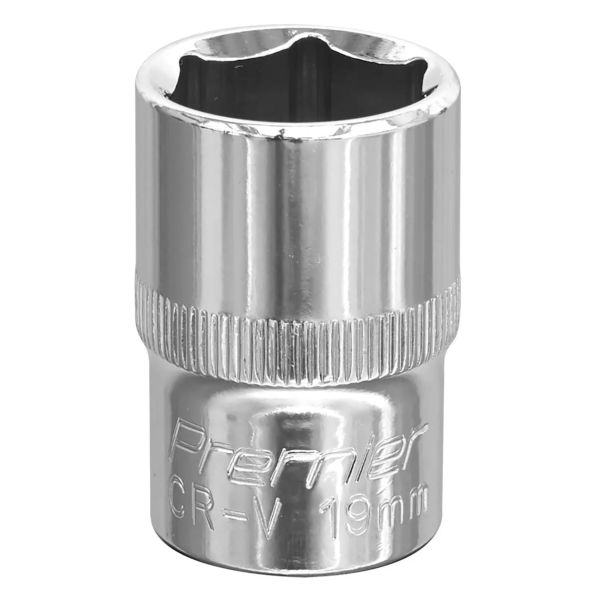 Sealey Premier WallDrive® Socket 19mm 1/2"Sq Drive Fully Polished