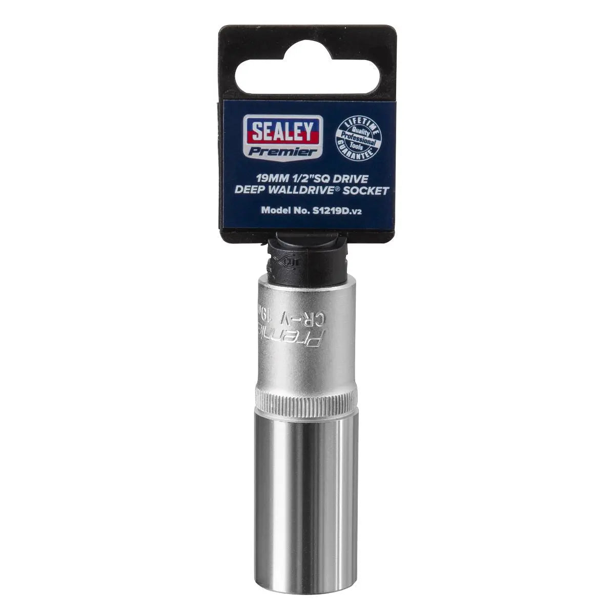 Sealey Premier WallDrive® Socket 19mm Deep 1/2"Sq Drive