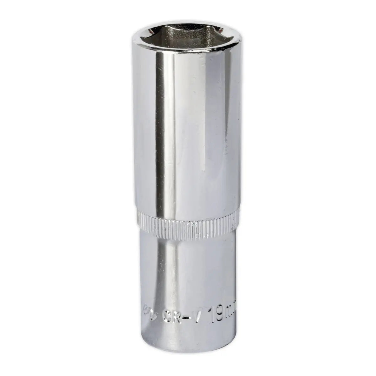 Sealey Premier WallDrive® Socket 19mm Deep 1/2"Sq Drive Fully Polished