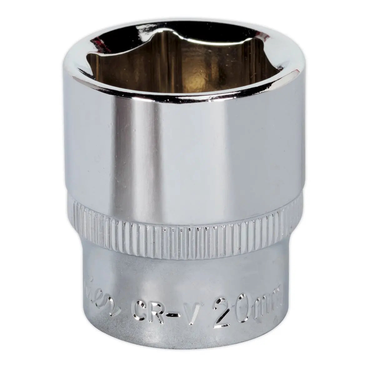 Sealey Premier WallDrive® Socket 20mm 3/8"Sq Drive Fully Polished