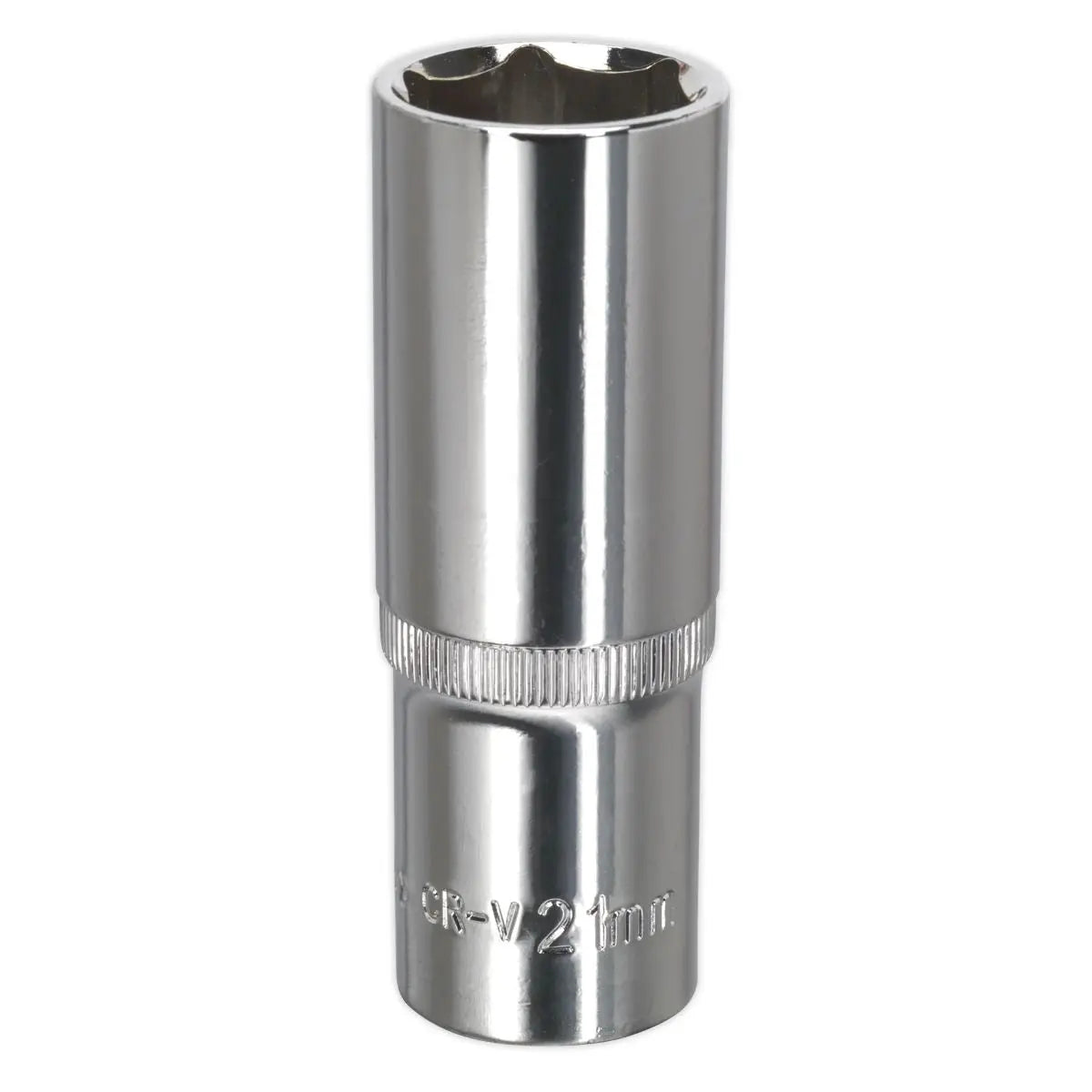 Sealey Premier WallDrive® Socket 21mm Deep 1/2"Sq Drive Fully Polished
