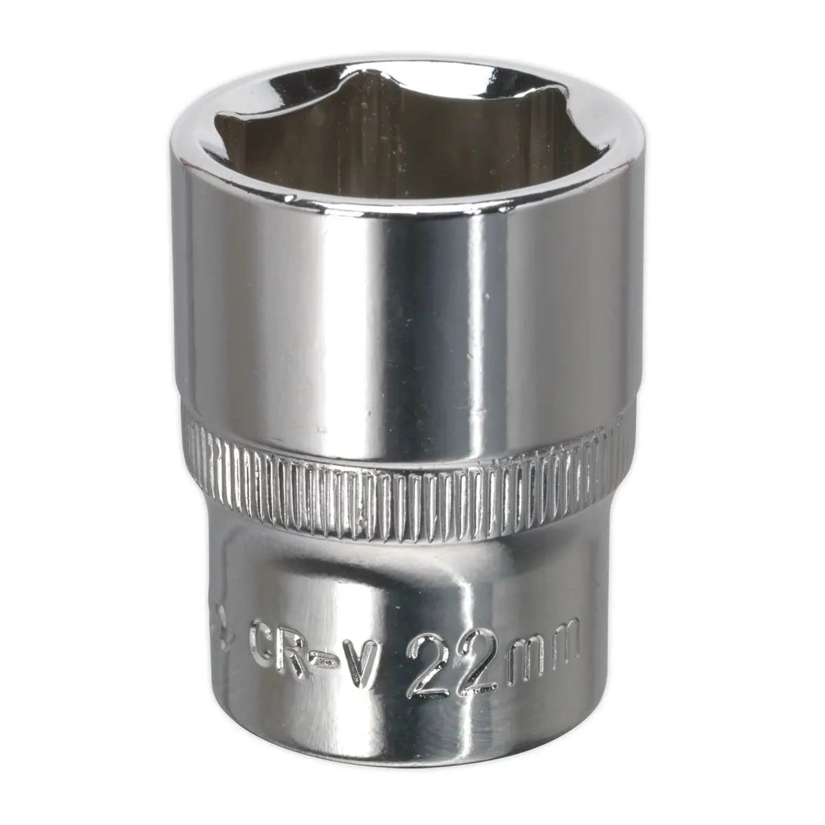 Sealey Premier WallDrive® Socket 22mm 1/2"Sq Drive Fully Polished