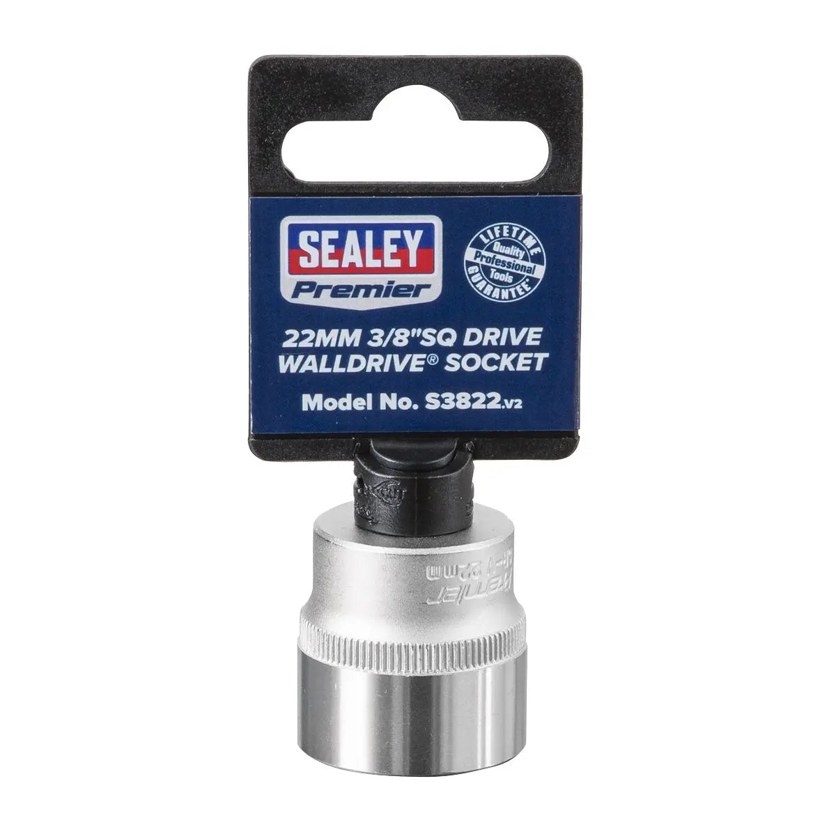 Sealey Premier WallDrive® Socket 22mm 3/8"Sq Drive