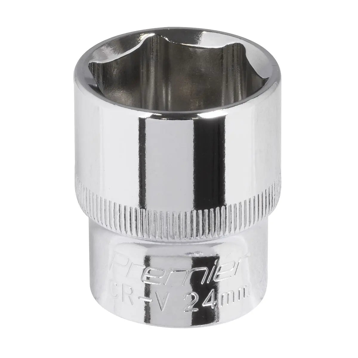 Sealey Premier WallDrive® Socket 24mm 1/2"Sq Drive Fully Polished